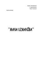 Eseja 'Mana uzmanība (psiholoģija)', 1.