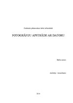 Referāts 'Fotogrāfiju/attēlu apstrāde ar datoru', 1.