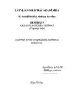 Referāts 'Aizturētā un apcietinātā tiesības uz aizstāvību', 1.