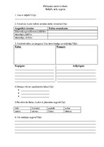 Konspekts 'Pārbaudes darbs 4.klasei. Reljefs, ieži, augsne', 3.