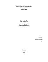 Referāts 'Investīcijas', 1.
