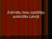 Referāts 'Zvērinātu tiesu izpildītāju publicitāte Latvijā', 5.