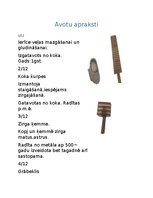 Konspekts 'Seno darbarīku apraksti', 1.