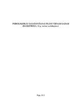 Paraugs 'Psiholoģiskās sagatavošanas viena gada plāna paraugs', 1.