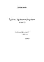 Konspekts 'Īpašuma iegūšana ar piegūšanu', 1.