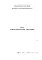 Referāts 'Latvijas lauku teritoriju raksturojums', 1.