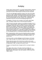 Konspekts 'Autopsy', 1.