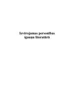 Referāts 'Ievērojamas personības igauņu literatūrā', 1.
