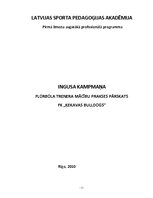 Prakses atskaite 'Florbola trenera mācību prakses pārskats', 1.