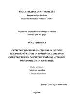 Konspekts 'Patērētāju individuālās atšķirības kā uzvedību determinējoši faktori un to pētīš', 1.