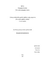 Prakses atskaite 'Kvalifikācijas prakse pirmsskolā', 1.