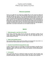 Referāts 'Personas raksturojums', 1.