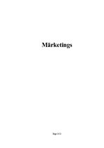 Referāts 'Mārketings', 1.