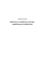 Prakses atskaite 'Ēdināšanas uzņēmuma sanitāri - higiēniskais novērtējums', 1.