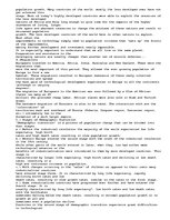 Eseja 'World Demographic Development (and Food Supply)', 3.