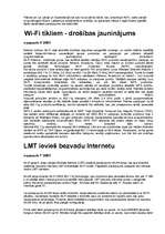 Konspekts 'Bezvadu internets Latvijā attīstās', 2.