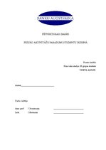 Referāts 'Fizisko aktivitāšu paradumi studentu ikdienā', 1.