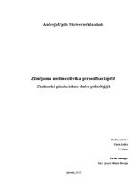 Referāts 'Zīmējuma nozīme cilvēka personības izpētē', 1.