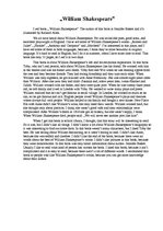 Eseja 'Book Review "William Shakespeare"', 1.