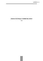 Referāts 'Cross - Cultural Communication', 1.