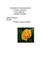 Referāts 'Alfrēds Dziļums "Vienas vasaras zieds"', 3.