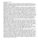 Eseja 'This Is an Argument Depicting the Different Theories of Philosophers Descartes a', 1.