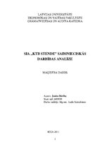Diplomdarbs 'SIA "KTB Stende" saimnieciskās darbības analīze', 1.