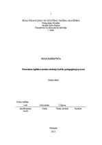 Referāts 'Pirmsskolas izglītības iestādes skolotāja darbība pedagoģiskajā procesā', 1.