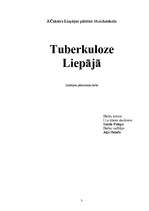 Referāts 'Tuberkuloze Liepājā', 1.