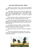 Eseja 'Recenzija Ivana Šiškina darbam "Rudzi"', 1.