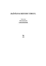 Konspekts 'Ražošanas resursu tirgus', 1.