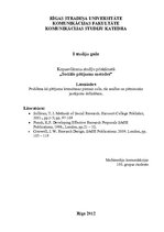 Konspekts 'Problēma kā pētījuma īstenošanas pirmais solis, tās analīze un pētniecisko jautā', 1.