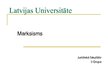 Prezentācija 'Marksisms', 1.