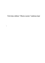 Referāts 'Televīzijas reklāmu "OKartes maskas" ienākšana tirgū', 1.