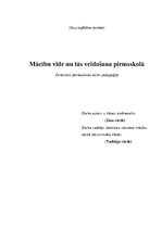 Referāts 'Mācību vide un tās veidošana pirmsskolā', 1.