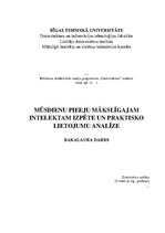 Diplomdarbs 'Mūsdienu pieeju mākslīgajam intelektam izpēte un praktisko lietojumu analīze', 1.