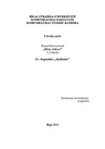 Konspekts 'Svētā Augustīna darba "Atzīšanās" 8. un 11.grāmatas konspekts', 1.