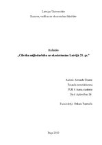 Referāts 'Cilvēku mijiedarbība ar ekosistēmām 21.gadsimtā', 1.