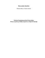 Referāts 'Piena un piena produktu imports un eksports Latvijā', 1.