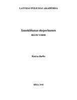 Referāts 'Izmeklēšanas eksperiments', 1.
