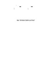 Prakses atskaite 'SIA "Evolution Latvia"', 1.