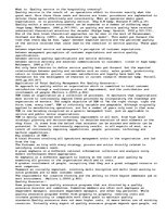 Eseja 'Quality Service in Hospitality Management', 1.