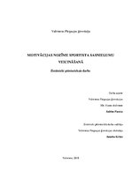 Referāts 'Motivācijas nozīme sportista sasniegumu veicināšanā', 1.