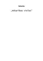 Konspekts 'Atkarības vielas', 1.