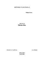 Referāts 'Medus bite', 1.