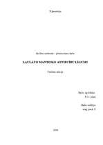 Referāts 'Laulāto mantisko attiecību līgums', 1.