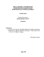 Konspekts 'Latvijas žurnālistika okupācijas laikā no 1940.-1990.gadam. Radio. TV. Cenzūra', 1.
