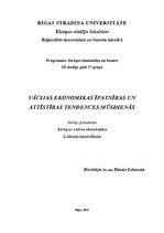 Konspekts 'Vācijas ekonomikas īpatnības un attīstības tendences mūsdienās', 1.