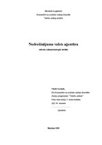 Referāts 'Nodrošinājuma valsts aģentūra', 1.