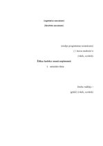 Konspekts 'Ētikas kodekss manā uzņēmumā', 1.